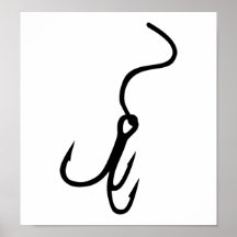 Fishing hook print