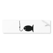 fishing icon bumper stickers