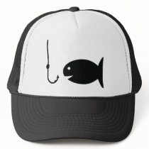 fishing icon mesh hat