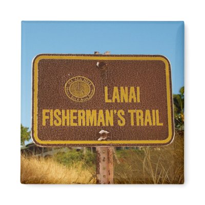 Fishing in Hawaii Refrigerator Magnet by Rebecca_Reeder