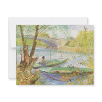 Fishing in Spring Pont de Clichy; Vincent van Gogh
