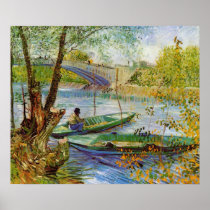 Fishing in the Spring, Vincent van Gogh Print