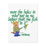 Fishing Irish Blessing Postcard