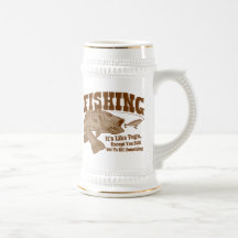 Fishing: It's like Yoga, except you kill something Coffee Mugs