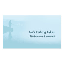 Fishing lake business cards