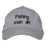 Fishing man #1 embroidered hats