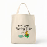 Fishing My First Fishing Trip Canvas Bags
