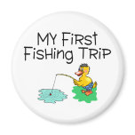 Fishing My First Fishing Trip Fridge Magnets