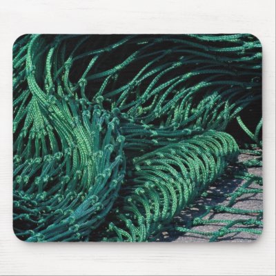 Fishing net, Grand Manan Island, New Brunswick, Ca Mousepad by inspirelove