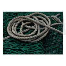Fishing nets and rope card
