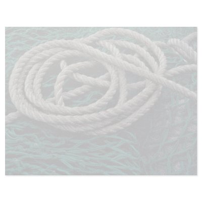 Fishing nets and rope letterhead design by inspirelove