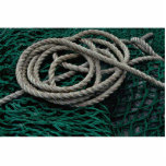 Fishing nets and rope photo sculptures