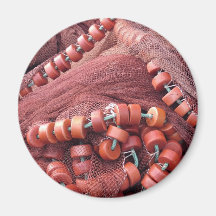 Fishing nets refrigerator magnet