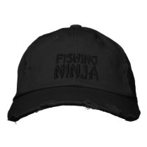 FISHING, NINJA EMBROIDERED HATS