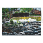 fishing painting art print angler sports cards