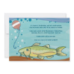 Fishing Party Invitations: Blue