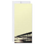 Fishing Pier and Waves Rack Card rack cards