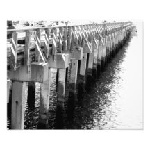 'Fishing Pier Legs' Photographic Print