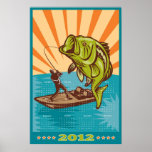 Fishing Poster Calendar 2012 Largemouth Bass