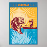 Fishing Poster Calendar 2012 Largemouth Bass