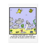 Fishing Quota: Fish cartoon postcards