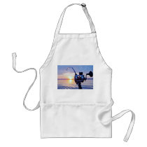 Fishing Reel at Sunset Aprons