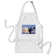 Fishing Reel at Sunset Aprons