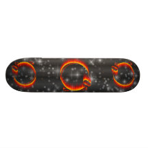 Fishing Reel Flame design Skateboard Decks