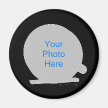 Fishing Reel Frame Template Magnet