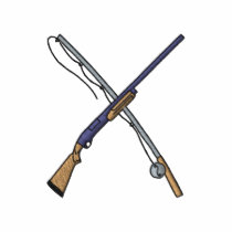 Fishing Rod and Shotgun