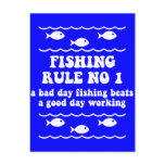 Fishing Rule No 1 postcards