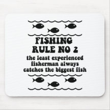 Fishing Rule No 2 Mouse Pads