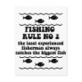 Fishing Rule No 2 Postcard