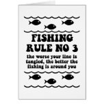 Fishing Rule No 3 Greeting Cards