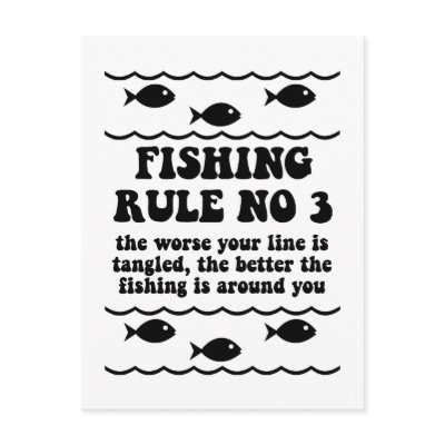 Fishing Rule No 3 by fishingboutique