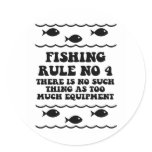 Fishing Rule No 4 Stickers