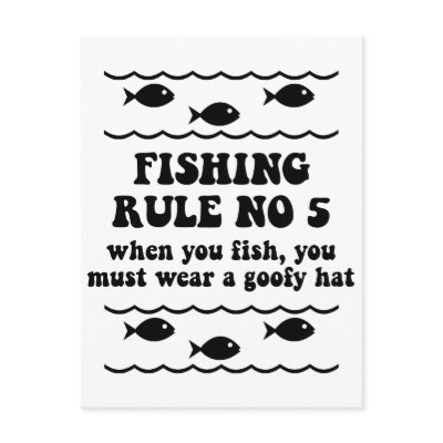 Fishing Rule No 5 by fishingboutique