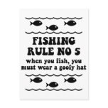 Fishing Rule No 5 Post Card