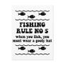 Fishing Rule No 5 Post Card