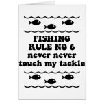 Fishing Rule No 6 Card