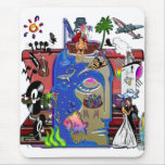 Fishing Shark Infested Waters a Mousepad