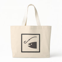 Fishing Sign Canvas Bags