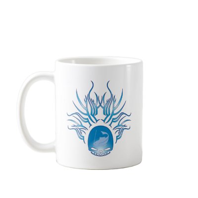 Fishing Skull Coffee Mugs by sciencewillprevail