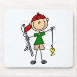 Fishing Stick Figure Mousepad