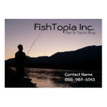 Fishing Supplies Bait and Tackle Biz Business Card Template