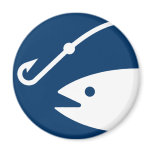 Fishing Symbol Magnet