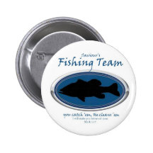 Fishing Team Pinback Button