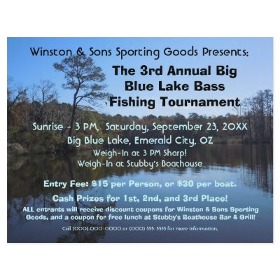 Fishing Tournament Flyer by willowdewisp