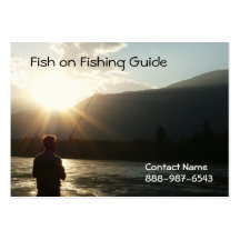 Fishing until the Sun Goes Down Business Card Templates