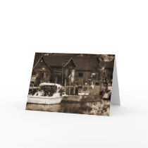 Fishing Village Greeting Card